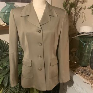 Casual Corner 100% Silk blazer Size 8